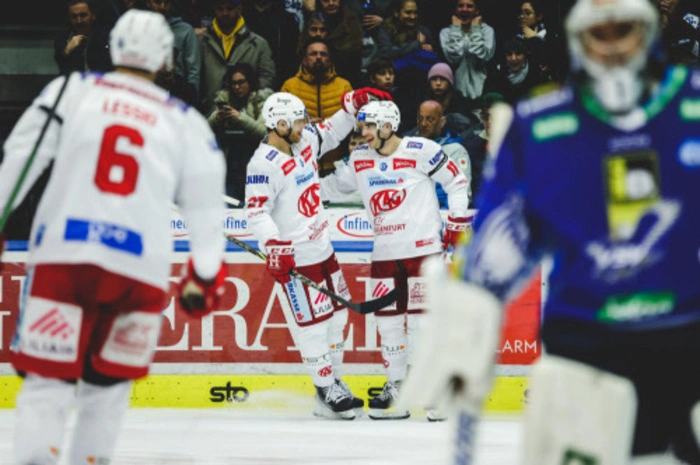 In Villach durfte der KAC in Spiel eins viermal jubeln