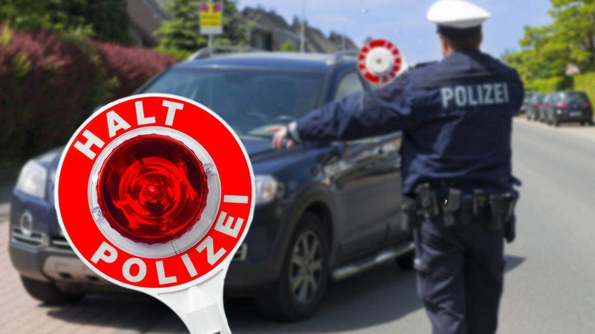 Die Polizei hielt den Deutschen an, dieser setzte jedoch seine Fahrt fort (Symbolfoto)