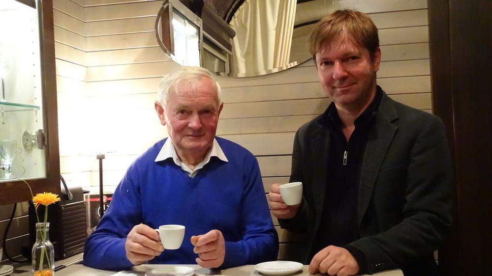 Zeit für Kaffee: Zeitkultur-Chefs Josef Singer (Obmann) und, rechts, Geschäftsführer Wolfgang Berger
