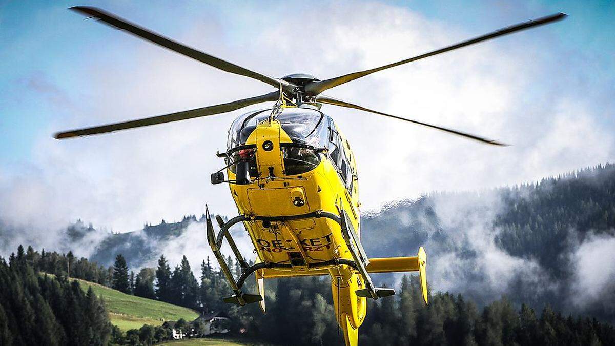 Ein verletzter Arbeiter wurde nach Villach geflogen (Symbolfoto)