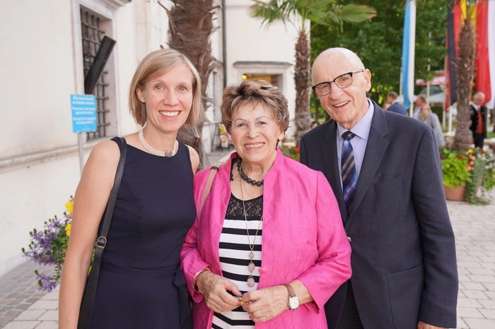 Eva Wolfsgruber mit Gerlinde und Hellmuth Drewes