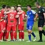 Fussball  ,2025-06-07 , UL Ost; Ludmannsdorf rot/weiss - ASV blau /weis
im Bild:Ludmannsdorf feiert KLassenerhalt geschafft - ASV 
Credit Photo by:Hermann Sobe 