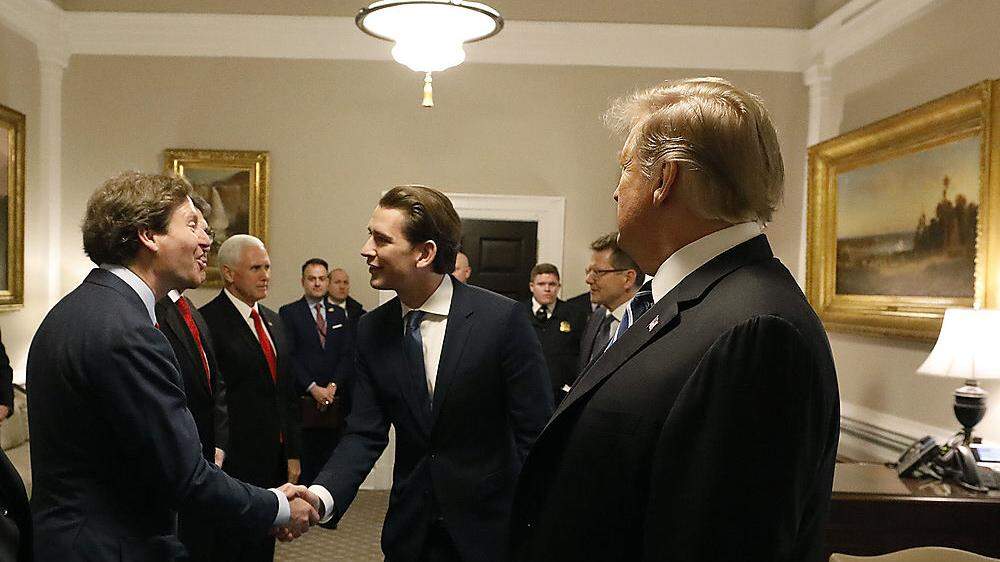 US-Botschafter Trevor Traina beim Besuch von Sebastian Kurz bei Donald Trump