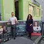 Michael Winter und Claudia Schönbacher mit den KFG-Plakaten für die Graz-Wahl 2026