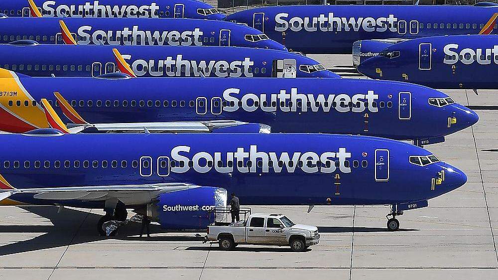 Bei Southwest Airlines sind bis mindestens April alle Flüge mit der Boeing 737 Max gestrichen
