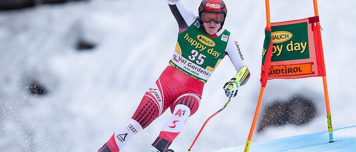 Stefan Babinsky holte sich auf der Saslong erstmals in seiner Karriere Weltcuppunkte 