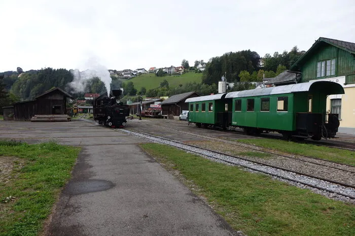 Der Birkfelder Bahnhof verwandelte sich zum Drehort und auch auf der Brandlucken wurde gefilmt.