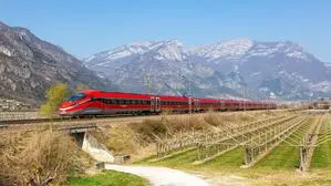 Der Hochgeschwindigkeitszug „Frecciarossa“