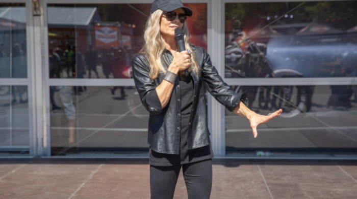 Karen Davidson beehrte die Bike Week am Faaaker See.