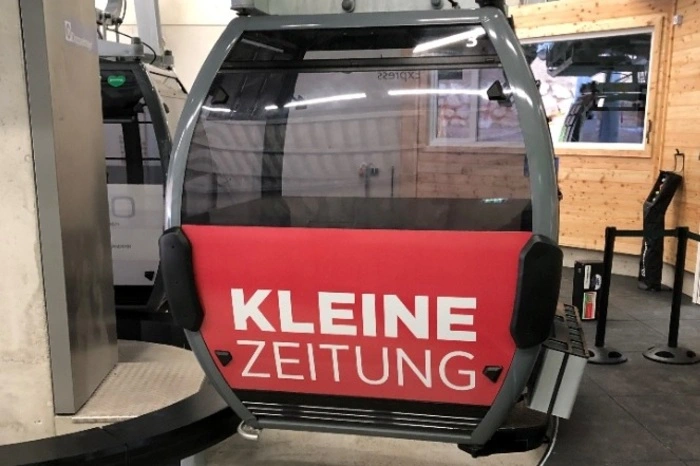 Auch die Kleine Zeitung hat eine Gondel gesponsert.