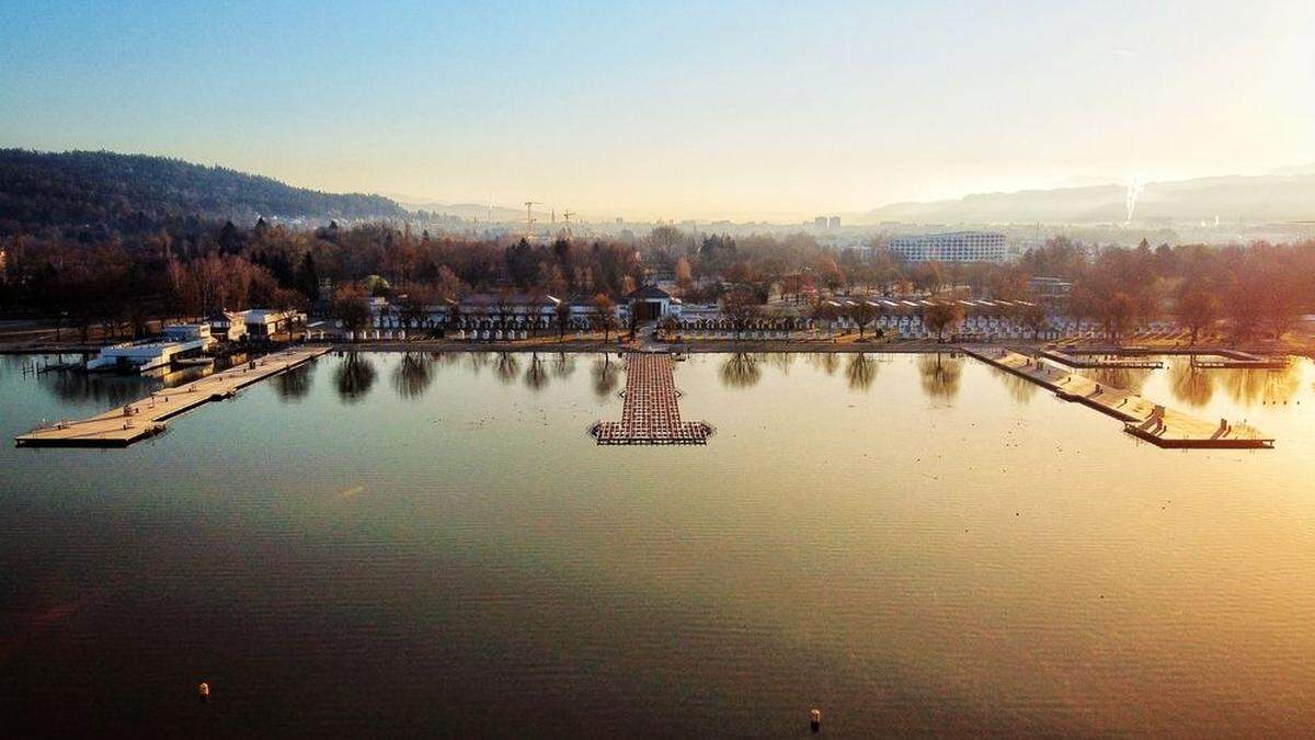 Noch ist das Klagenfurter Strandbad gesperrt