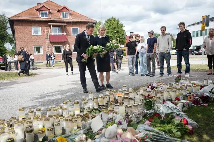 Der schwedische Premierminister Ulf Kristersson besuchte Fagersta