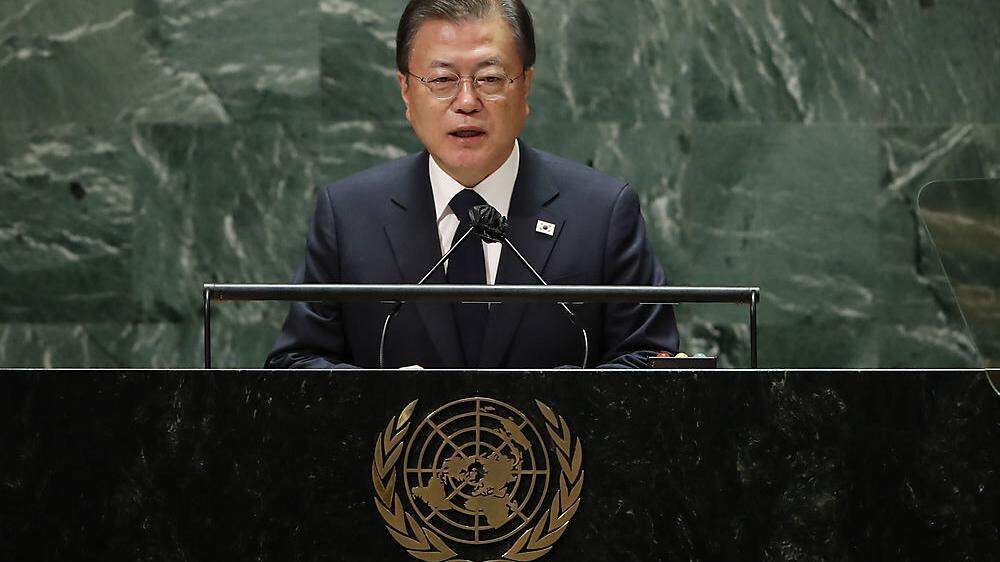 Der südkoreanische Präsident Moon Jae In
