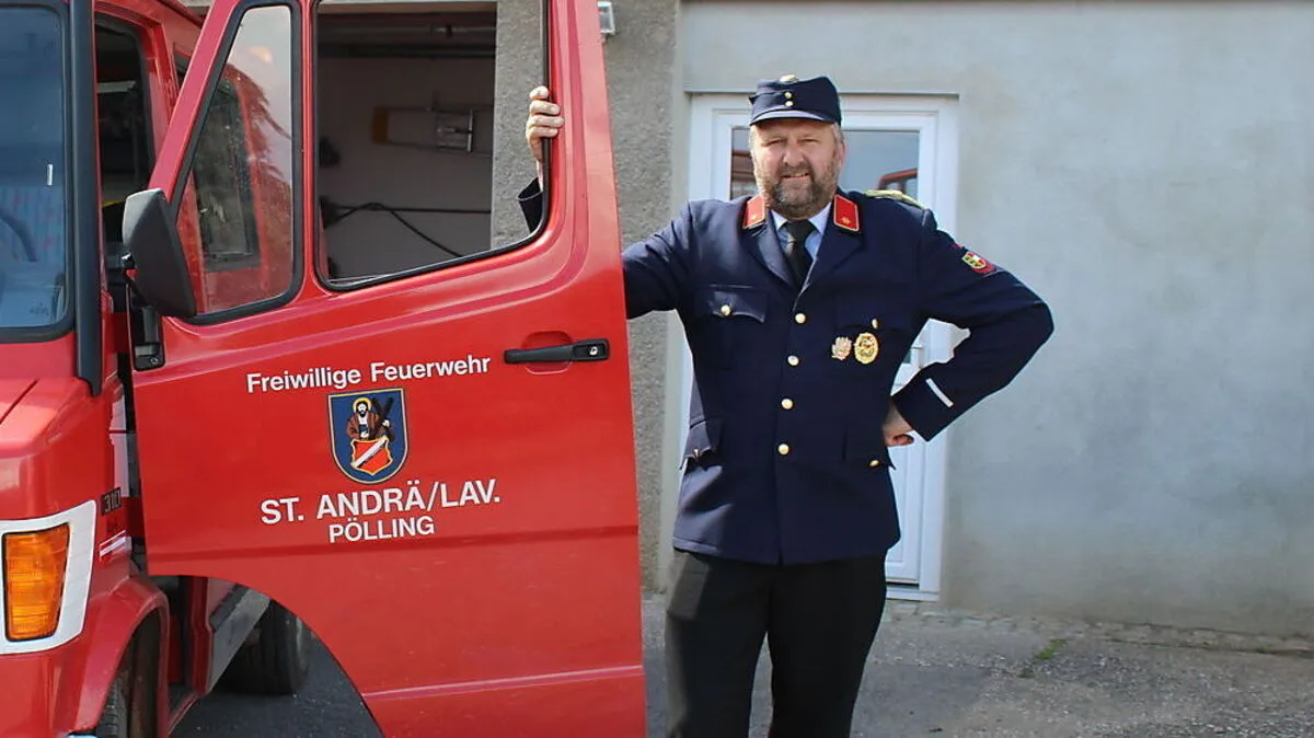 Alfred Satz steht der Feuerwehr Pölling seit 2012 zusätzlich als Kraftfahrer zur Verfügung