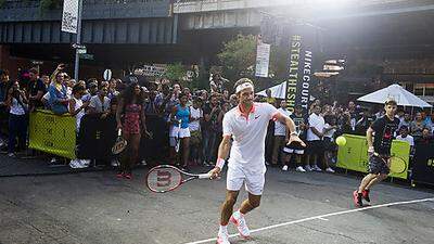 Federer beim Nike-Event
