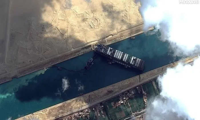 Der Frachter lief auf Grund