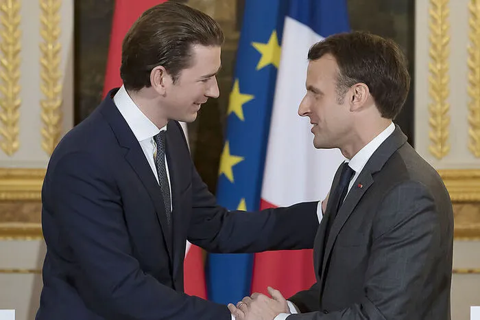 Kurz zu Macron: "Wir sind froh, wenn es neben der starken deutsch-französischen Achse auch eine kleinere österreichisch-französische Achse gibt."