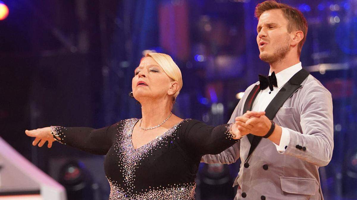 Wird der ORF-Show fehlen: Margarethe Tiesel mit Tanzprofi Michael Kaufmann