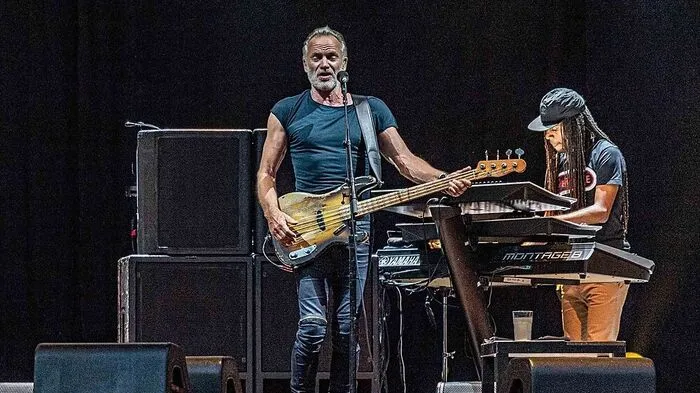 Leider erkrankt: Sting bei seinem umjubelten Auftritt in Graz