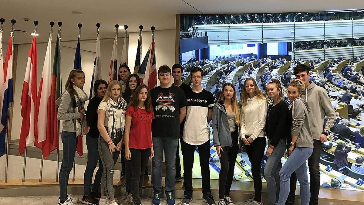 Schüler der HAK Voitsberg besuchten das EU-Parlament in Brüssel