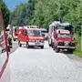 Mehrere Feuerwehren standen am Dienstag in Altenmarkt bei St. Gallen im Einsatz