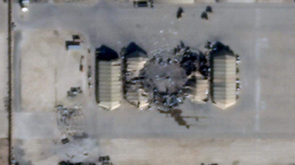 Der Ort des Drohnenangriffs auf General Quassem Soleimani