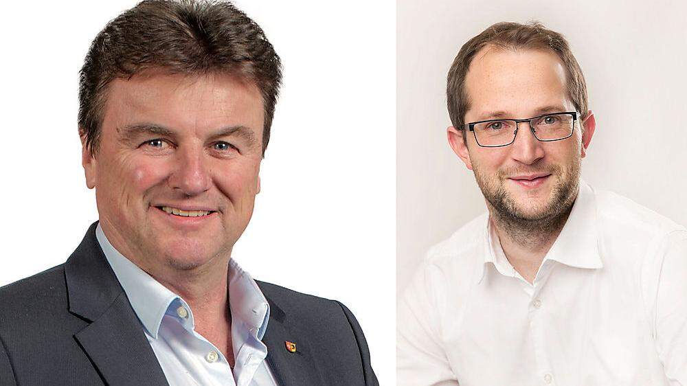 Vizebürgermeister Walter Schmacher und Regi-Spitzenkandidat Andreas Hren