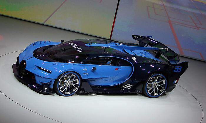 Bugatti Vision Gran Tourismo auf der Volkswagen Group Night am Vorabend der IAA