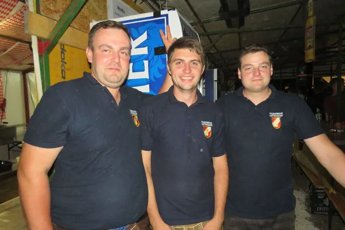 Die fleißigen Helfer Thomas Perko, Christian Jamnig und Martin Mairitsch (vl.) 