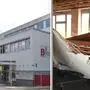 Im Brucker Bildungscluster B3, nach wie vor HAK genannt, krachte in einer Klasse die Decke herunter