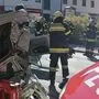 Ein Pkw kam nach dem Unfall am Dach zu liegen
