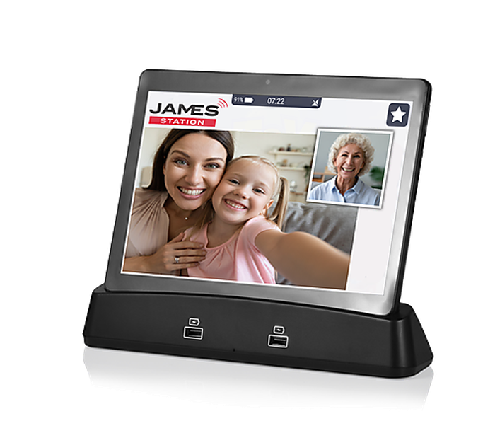 Das seniorenfreundliche Tablet eignet sich auch für Videotelefonie