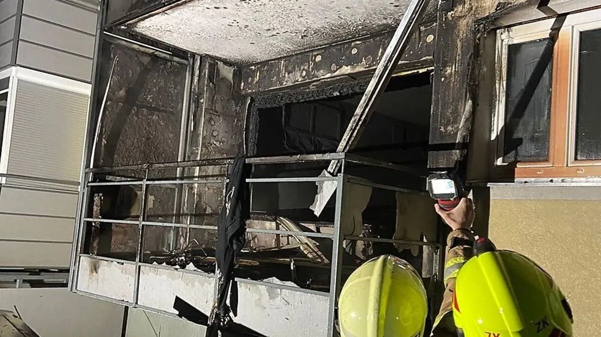 Die Wohnung brannte aus