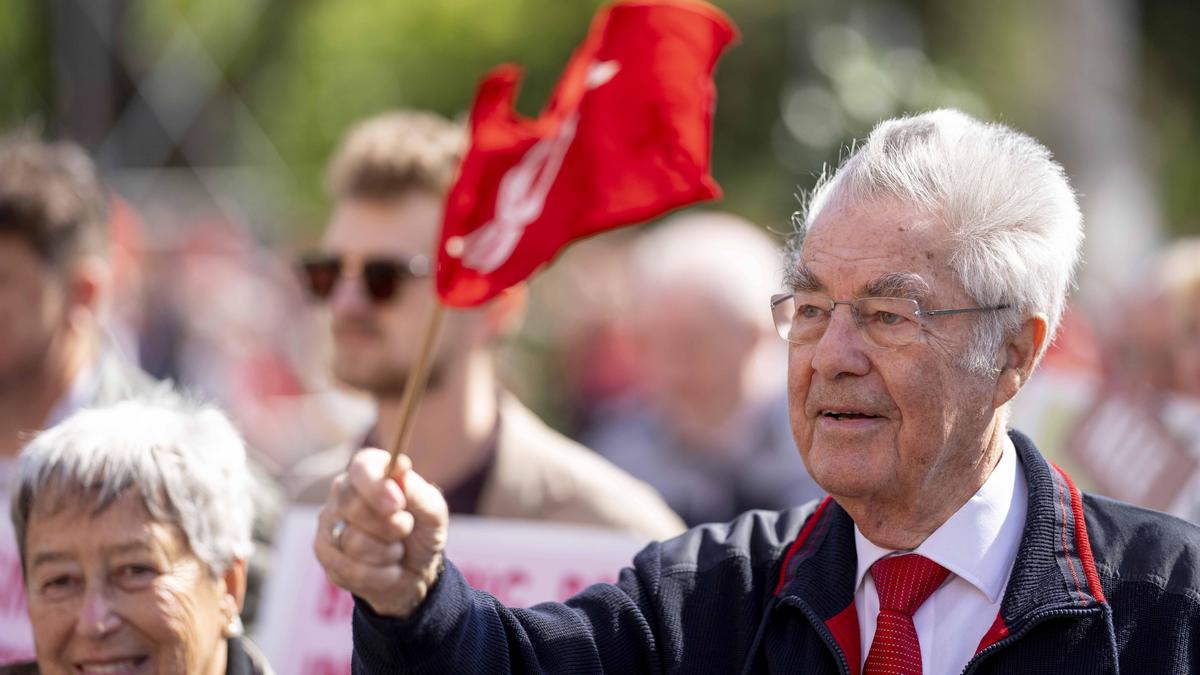 Der ehemalige Bundespräsident beim heurigen Maiaufmarsch der SPÖ