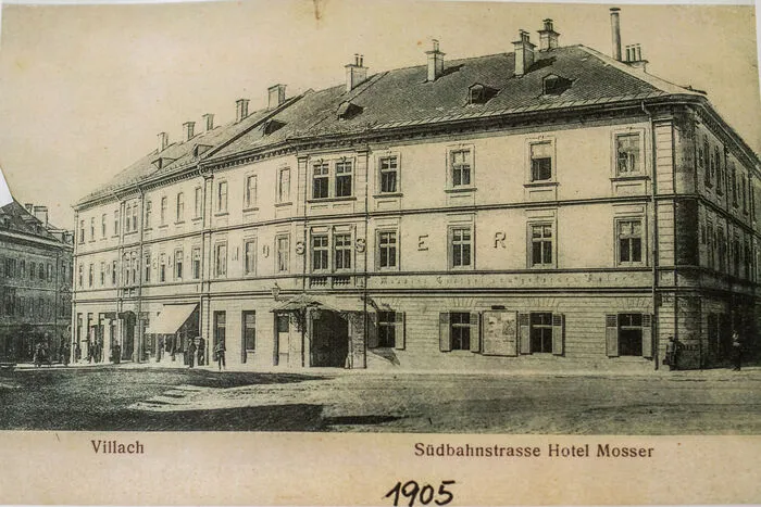 Das Hotel Mosser im Jahr 1905