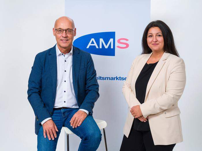 Neue Geschäftsführung des AMS Steiermark: Karl-Heinz Snobe und Yvonne Popper-Pieber 