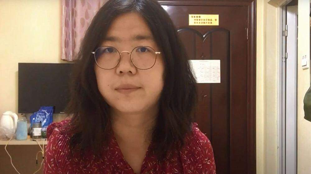 Sie beschrieb nur, was sie in Wuhan sah, als das Coronavirus um sich griff: Bloggerin Zhang Zhan ist seit Mai in Haft und wurde nun zu einer vierjährigen Haftstrafe verurteilt
