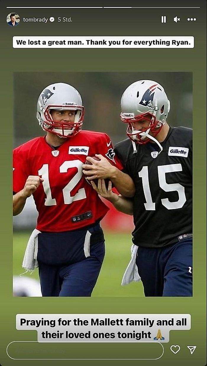 Tom Brady postete das auf Instagram