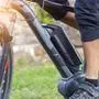 Close up of battery of an E-Mountainbike