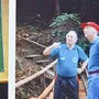 Dungl und Lauda bei der Eröffnung des Kneipp-Wanderweges durch die Schlucht Mitte der 1970er-Jahre