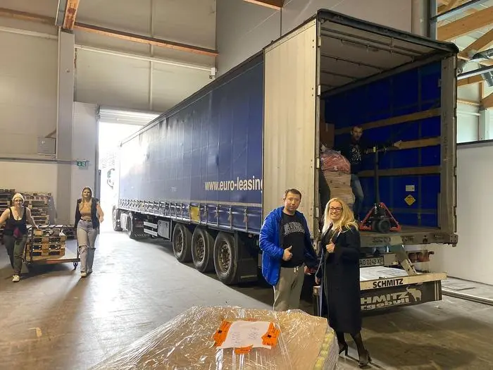 Mit den Spenden konnte auch dieser Lkw nach Charkiw bezahlt werden