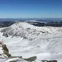 Blick vom Großen Speikkogel auf der Koralpe auf den Windpark Handalm