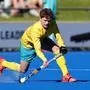 HOCKEY AUSTRALIA NEW ZEALAND, Matthew Dawson of the Kookaburras passes the ball during the FIH International Hockey Federation Pro League Hockey match between the Kookaburras and New Zealand at Perth Hockey Stadium in Perth, Saturday, June 26, 2021.  ACHTUNG: NUR REDAKTIONELLE NUTZUNG, KEINE ARCHIVIERUNG UND KEINE BUCHNUTZUNG PERTH WA AUSTRALIA PUBLICATIONxINxGERxSUIxAUTxONLY Copyright: xRICHARDxWAINWRIGHTx 20210626001552698359