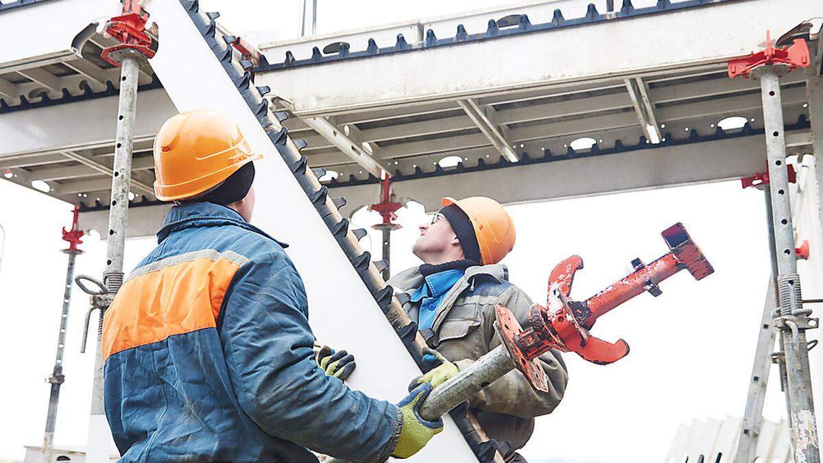 Die Baubranche im AMS-Bezirk Bruck läuft weiterhin gut