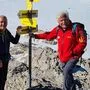 Josef Hasitschka (rechts) mit Co-Autor Manfred Buchroithner am Gjaidsteinsattel