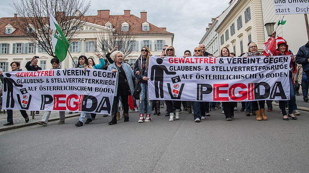Am Samstag marschiert Pegida in Graz-Andritz. Die Identitären haben Judenburg im Visier
