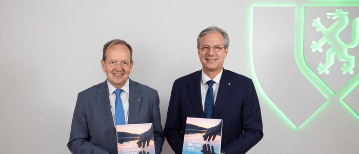 Othmar Ederer, Vorstandschef der Grawe Vermögensverwaltung und Grawe-Generaldirektor Klaus Scheitegel 