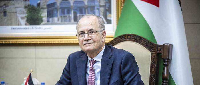 Ministerpräsident der Palästinensischen Autonomiebehörde Mohammed Mustafa in Ramallah.