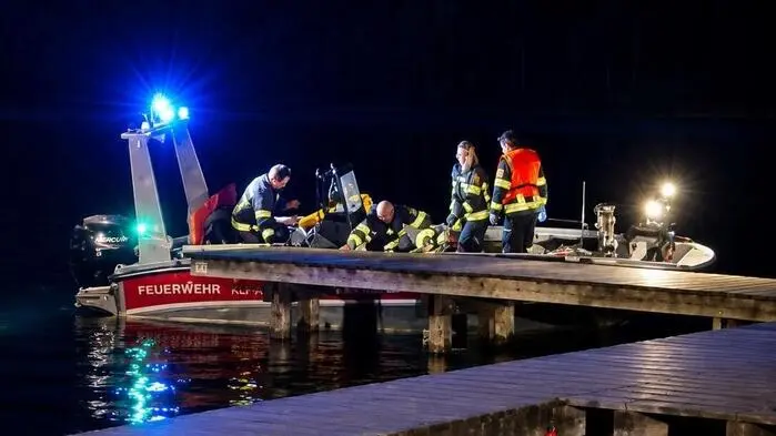 Die Freiwillige Feuerwehr Millstatt rückte mit dem Boot aus