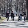 Polizei und Ordnungswache kontrollieren, ob die Regeln zum Spazierengehen in Grazer Parks eingehalten werden